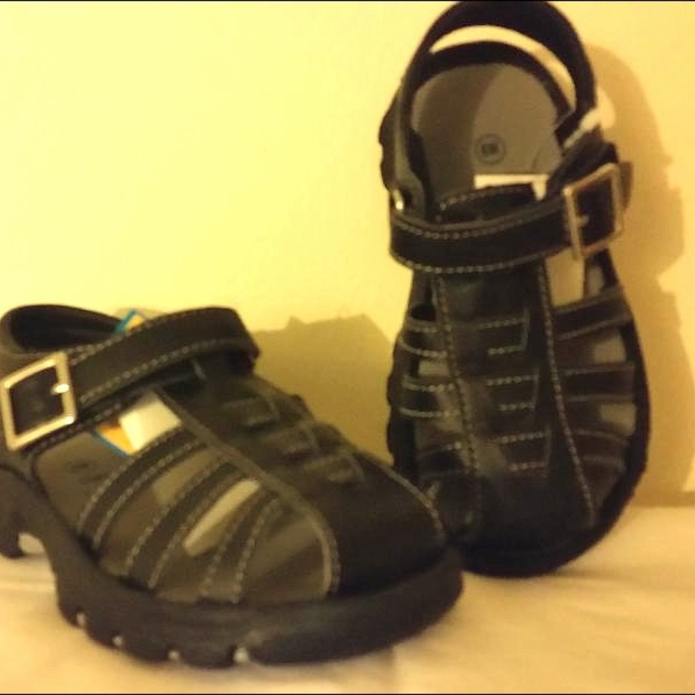 Infant/Toddler Black Mateo Sandals 8M